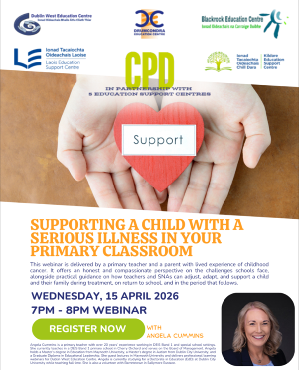 26LC 04 014 LL (DWESC) - Supporting a Child with a Serious Illness in Your Primary Classroom    